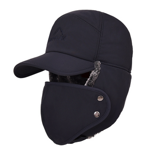 GORRO TERMICO  CON MASCARILLA - AZUL